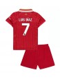 Liverpool Luis Diaz #7 Hjemmedraktsett Barn 2024-25 Korte ermer (+ bukser)